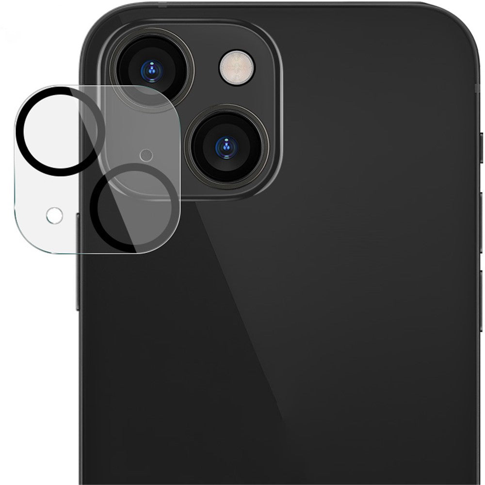 IMAK HD Klart Bagside Kameraglas Hærdet Glasfilm + Akryl Linsehætte til iPhone 13 / 13 mini