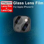 IMAK HD Klart Bagside Kameraglas Hærdet Glasfilm + Akryl Linsehætte til iPhone 13 / 13 mini