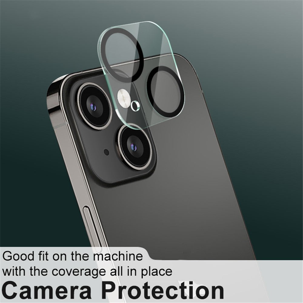 IMAK HD Klart Bagside Kameraglas Hærdet Glasfilm + Akryl Linsehætte til iPhone 13 / 13 mini