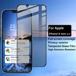 IMAK Full Coverage Premium Privacy Anti-Peep 9H Hardness Tempered Glass Screen Protector for iPhone 13 mini 5.4 inch