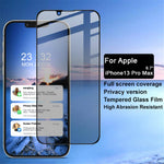IMAK Anti-Spy 9H Hardness Anti-Peep Full Coverage Tempered Glass Screen Protector for iPhone 13 Pro Max / 14 Plus