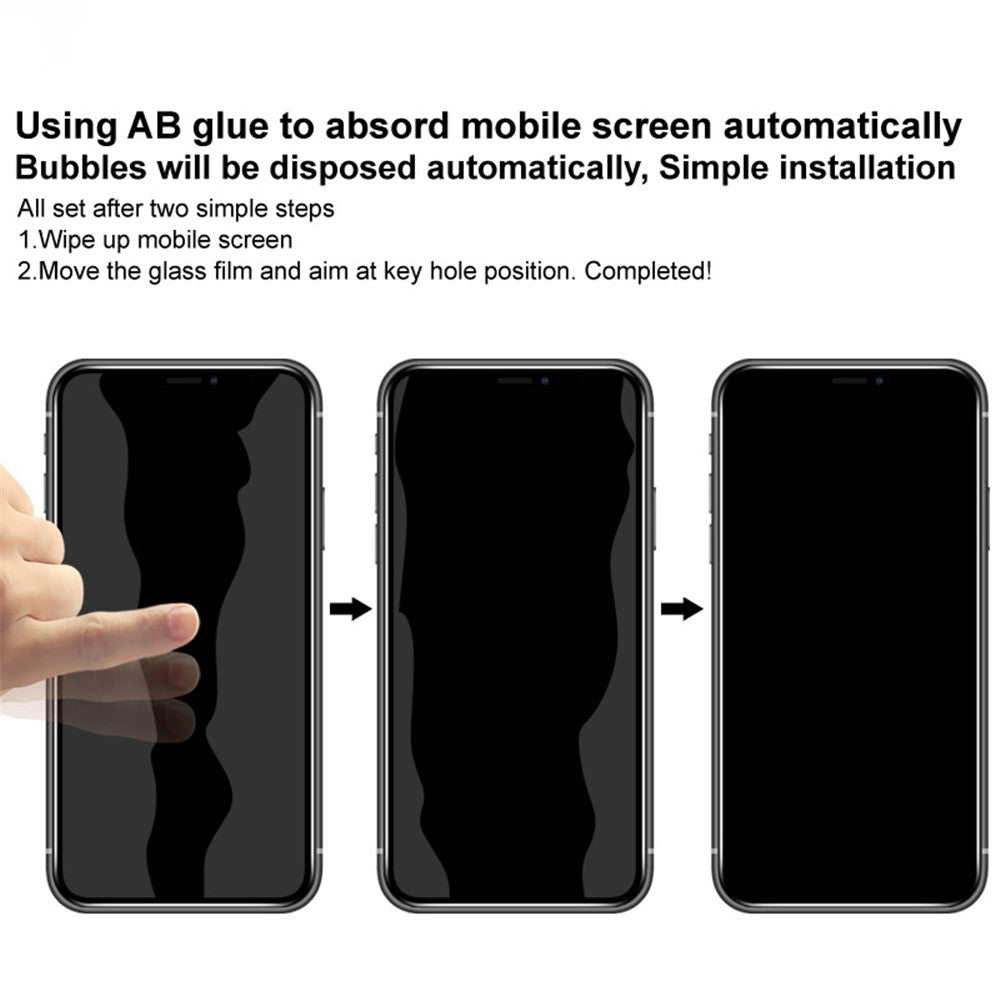 IMAK Anti-Spy 9H Hardness Anti-Peep Full Coverage Tempered Glass Screen Protector for iPhone 13 Pro Max / 14 Plus