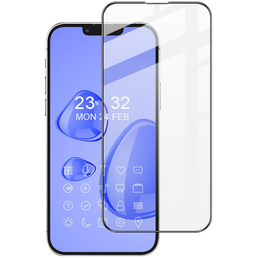 IMAK Pro+ Smooth Clear Slitstarkt Heltäckande Full Glue HD Klart AGC Härdat Glas Skärmskydd för iPhone 13 Pro Max / 14 Plus