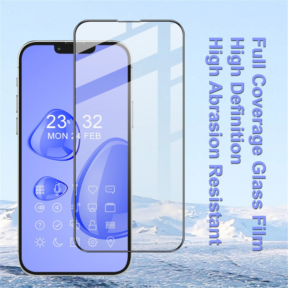 IMAK Pro+ Glat Klar Slidstærk Fuld Dækning Fuld Lim HD Klar AGC Hærdet Glas Skærmbeskytter til iPhone 13 Pro Max / 14 Plus