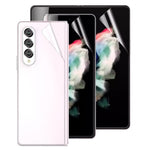 For Samsung Galaxy Z Fold3 5G Hydrogel Screen Protector HD Ultra Clear Full Coverage Soft TPU + PET Anti-Scratch Film