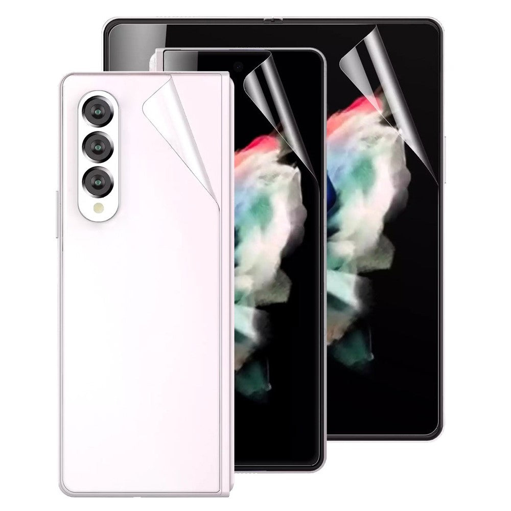 For Samsung Galaxy Z Fold3 5G Hydrogel Screen Protector HD Ultra Clear Full Coverage Soft TPU + PET Anti-Scratch Film
