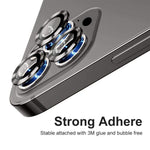 ENKAY HAT PRINCE HD Klar 9H Hærdet Glas Aluminium Legering Bagkamera Linse Ring Dæksel Beskytter (3 stk./gruppe) til iPhone 13 Pro / 13 Pro Max