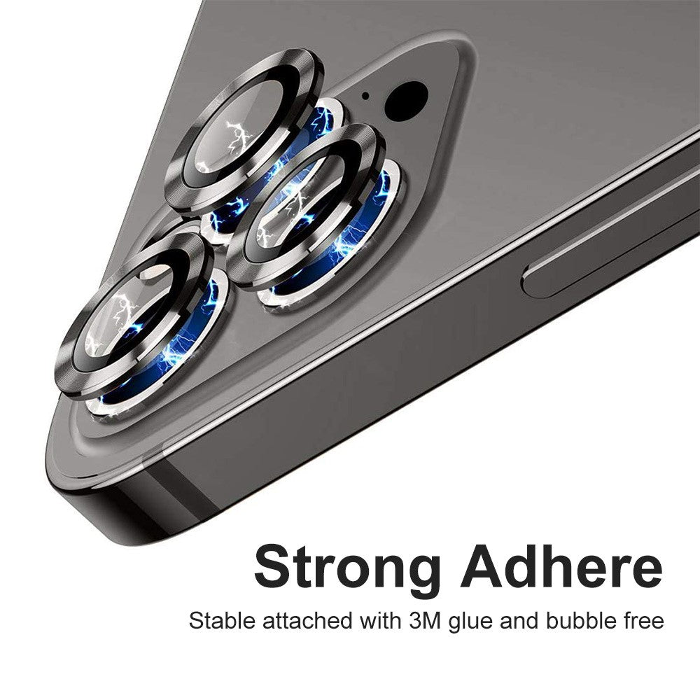 ENKAY HAT PRINCE HD Klar 9H Hærdet Glas Aluminium Legering Bagkamera Linse Ring Dæksel Beskytter (3 stk./gruppe) til iPhone 13 Pro / 13 Pro Max
