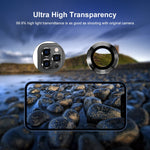 ENKAY HAT PRINCE HD Klar 9H Hærdet Glas Aluminium Legering Bagkamera Linse Ring Dæksel Beskytter (3 stk./gruppe) til iPhone 13 Pro / 13 Pro Max