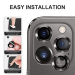ENKAY HAT PRINCE HD Klar 9H Hærdet Glas Aluminium Legering Bagkamera Linse Ring Dæksel Beskytter (3 stk./gruppe) til iPhone 13 Pro / 13 Pro Max