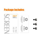 ENKAY HAT PRINCE HD Klar 9H Hærdet Glas Aluminium Legering Bagkamera Linse Ring Dæksel Beskytter (3 stk./gruppe) til iPhone 13 Pro / 13 Pro Max