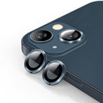 ENKAY HAT PRINCE HD Anti-Scratch 9H Tempered Glass Back Camera Lens Protector with Aluminum Alloy Trim (2Pcs/Group) for iPhone 13 / 13 mini