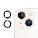 RURIHAI for iPhone 13 mini 5.4 inch / iPhone 13 6.1 inch Back Camera Lens Cover Film Metal Frame Tempered Glass Protector