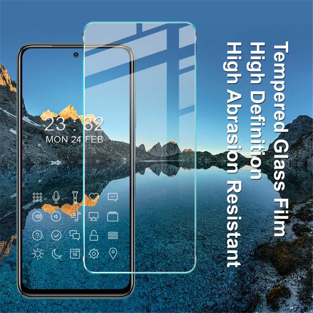 IMAK H-serien splittersäker 9H-hårdhet härdat glas skärmskyddsfilm för Xiaomi Redmi 10 4G (2021)/Redmi 10 Prime/Redmi 10 2022 4G/Redmi Note 11 4G (MediaTek)