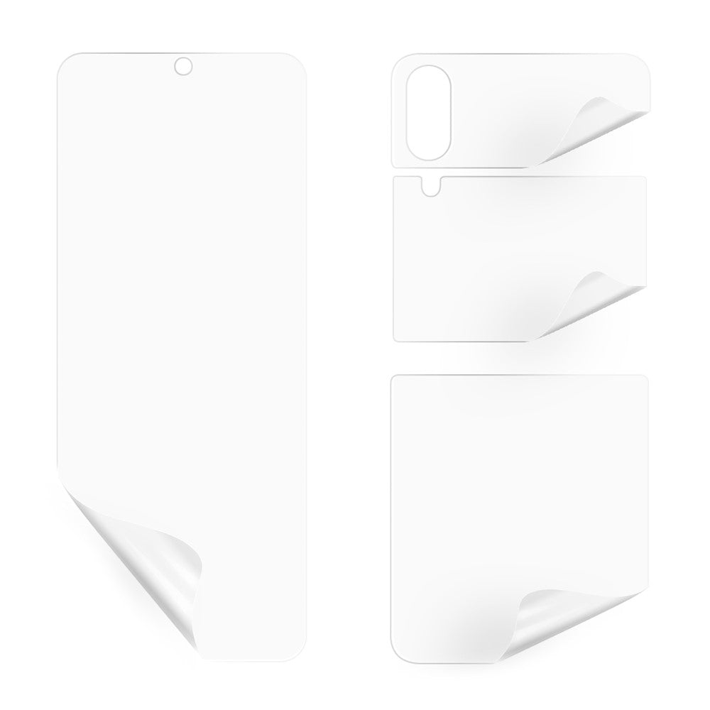 Komplet Sæt Blødt TPU Beskyttelsesfilm til Forside og Bagside til Samsung Galaxy Z Flip3 5G