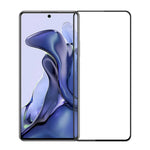 PINWUYO Fingerprint-Free Anti-Explosion Full Coverage 3D Large Arc Edge Tempered Glass Screen Protector [Full Glue] for Xiaomi 11T / 11T Pro