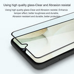 AMORUS 2Pcs/Set Full Size Covering HD Transparent Full Glue Silk Printing Quality Tempered Glass Screen Protector for Samsung Galaxy S20 FE/S20 FE 5G/S20 Lite/S20 FE 2022
