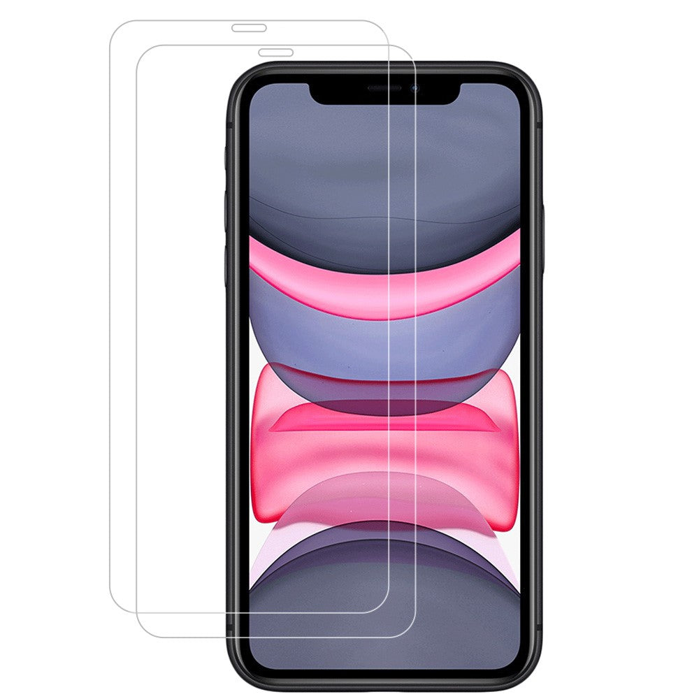 AMORUS 2 st / set reptåligt skärmskydd i härdat glas med heltäckande lim för iPhone 11 Pro 5,8 tum / X / XR 5,8 tum