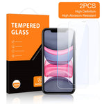 AMORUS 2Pcs / Set Scratch-proof Sensitive Touch Full Glue Tempered Glass Screen Protector for iPhone 11 Pro 5.8 inch / X / XR 5.8 inch