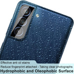 IMAK Scratch-resistant Tempered Glass Back Camera Lens Cover Film Frame Protector (Black Version) for Samsung Galaxy S21 FE 5G