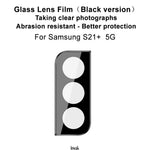 IMAK Anti-scratch Tempered Glass Camera Lens Protector Film (Black Version) for Samsung Galaxy S21+ 5G