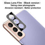 IMAK Anti-scratch Tempered Glass Camera Lens Protector Film (Black Version) for Samsung Galaxy S21+ 5G