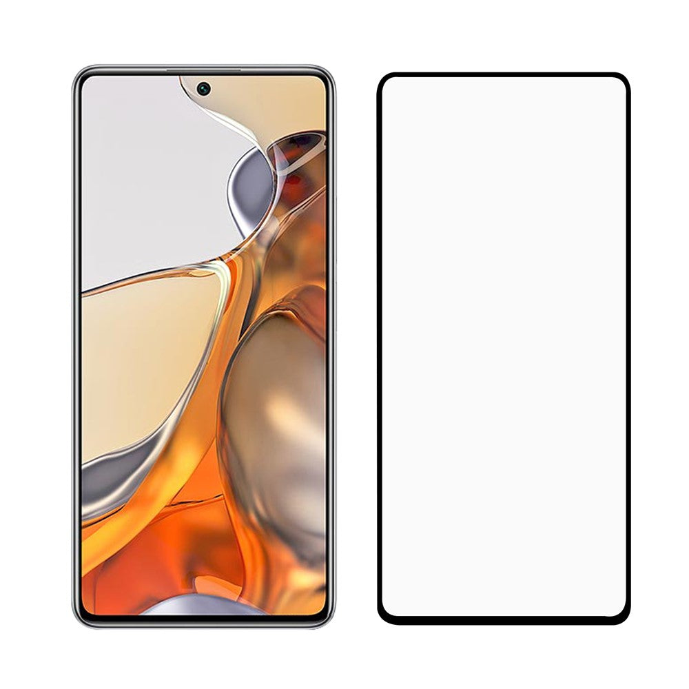 Fuldskærmsbeskyttelse med fuld lim, 9H-eksplosionssikkert 0,2 mm hærdet glas til Xiaomi 11T / 11T Pro