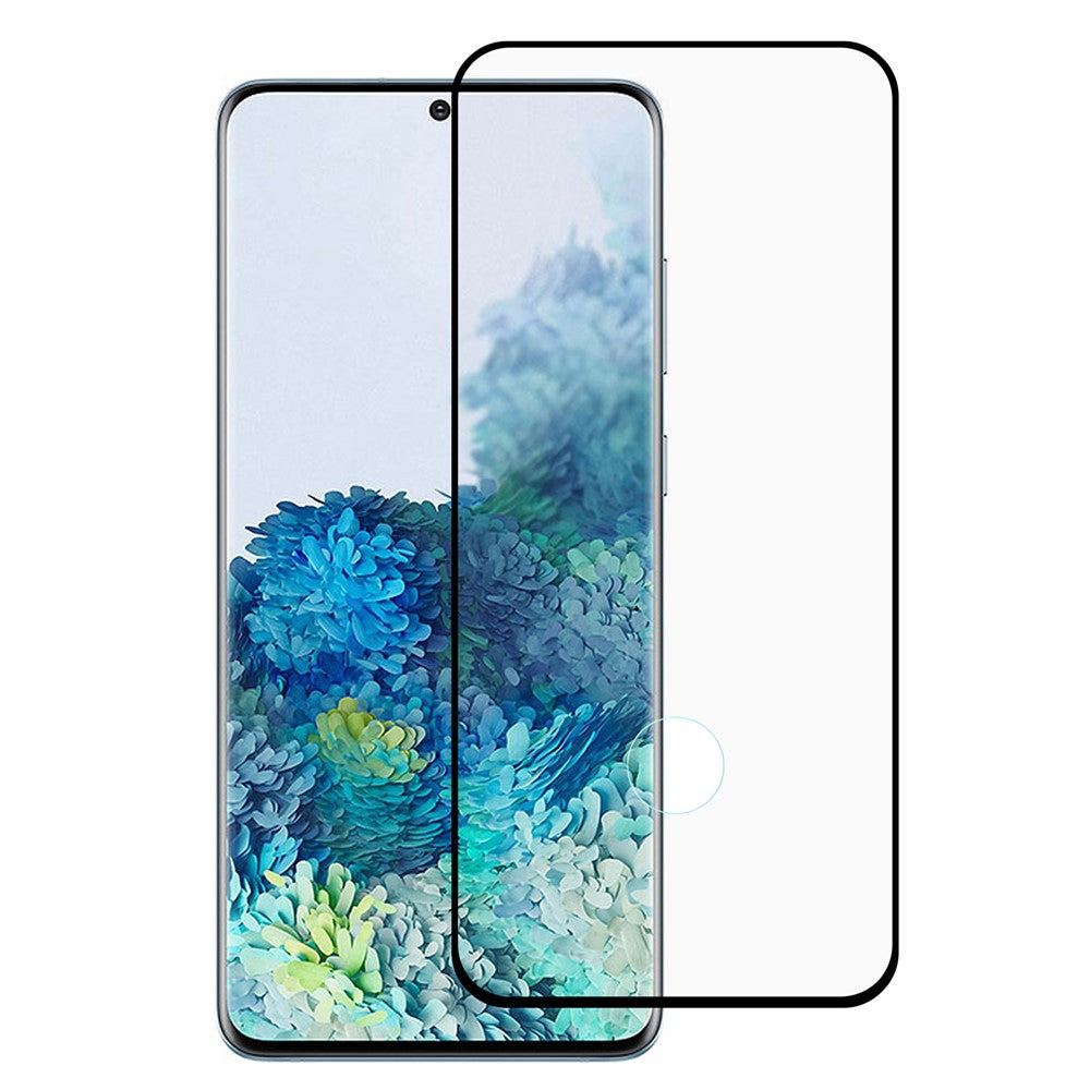 3D Curved Surface Anti-explosion Anti-scratch Full Glue Full Coverage HD Clear Tempered Glass Film for Samsung Galaxy S20 4G/S20 5G (Support for Fingerprint Unlocking)
