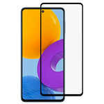 Fuld Skærm Fuld Lim Silketryk Hærdet Glas Skærmbeskytter Film til Samsung Galaxy M52 5G
