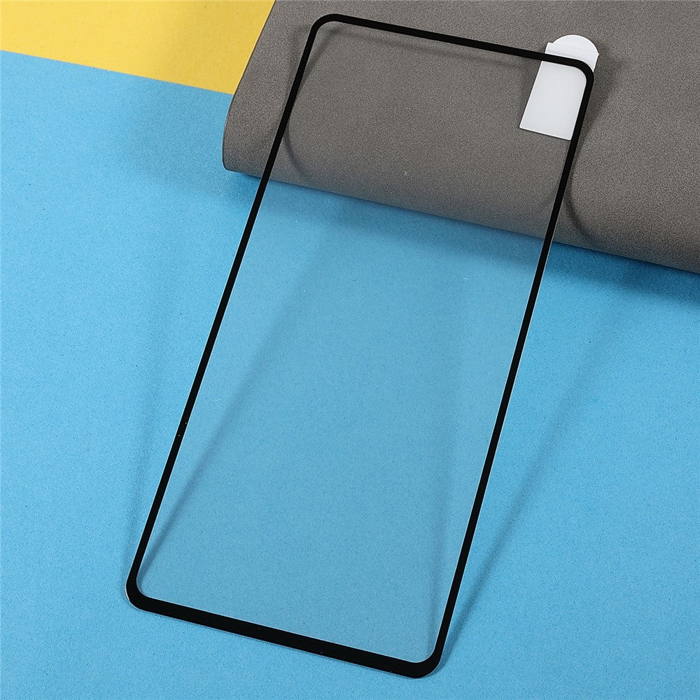 Fuld Skærm Fuld Lim Silketryk Hærdet Glas Skærmbeskytter Film til Samsung Galaxy M52 5G