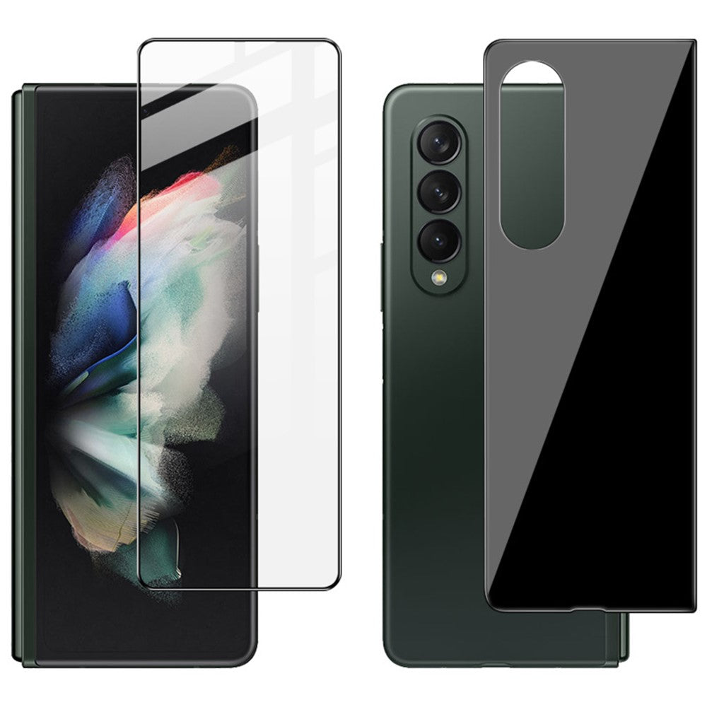 IMAK Shockproof Anti-dust Quality Front + Back HD Tempered Glass Screen Protector Set for Samsung Galaxy Z Fold3 5G