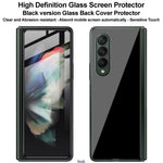IMAK Shockproof Anti-dust Quality Front + Back HD Tempered Glass Screen Protector Set for Samsung Galaxy Z Fold3 5G