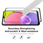 ENKAY HAT PRINCE Full Coverage Full Glue 6D Silk Printing Tempered Glass Screen Protector for Samsung Galaxy A03s (166.5mm)