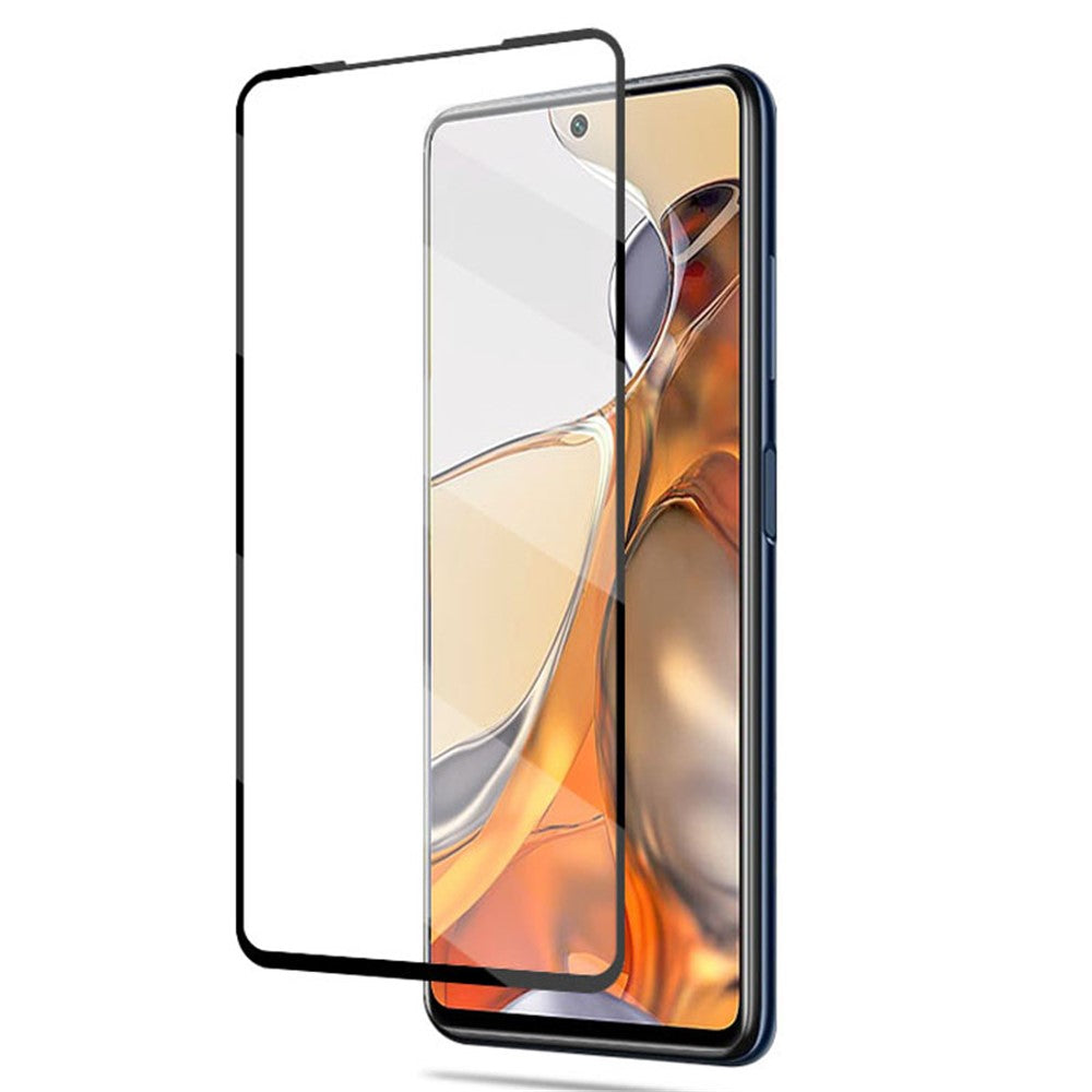 MOCOLO anti-fingeraftryk, slidstærk, silketrykt, fuldklæbende HD-skærmbeskyttelsesfilm i hærdet glas til Xiaomi 11T/11T Pro