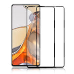 AMORUS 2-pack HD Clarity Double Defense-serien i full storlek, heltäckande härdat glas, skärmskydd med silkestryck för Xiaomi 11T / 11T Pro