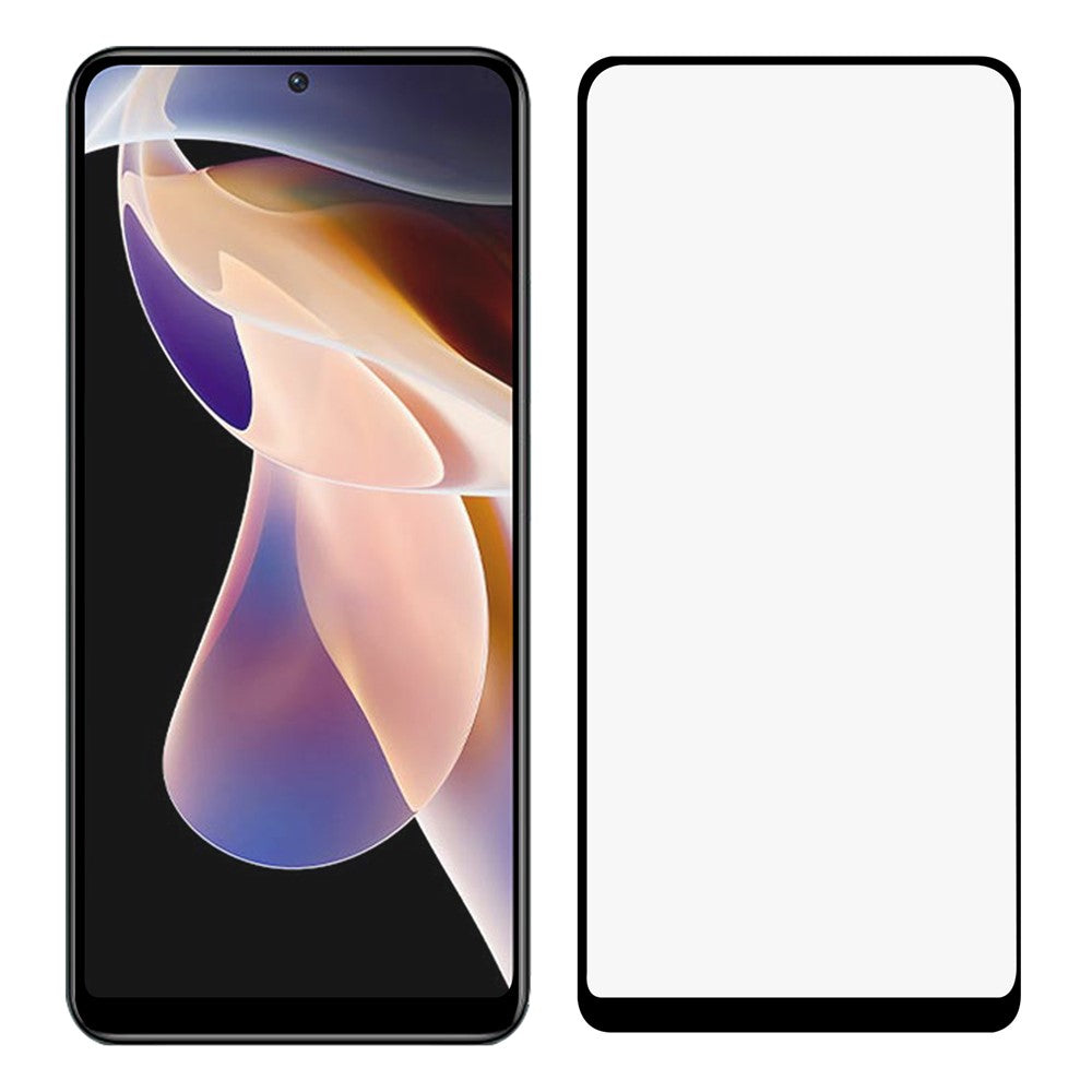 Ultra Clear Full Coverage Full Glue 0.2mm Black Edge Tempered Glass Screen Protector for Xiaomi Redmi Note 11 5G (China) (MediaTek)/Note 11S 5G/Note 11T 5G