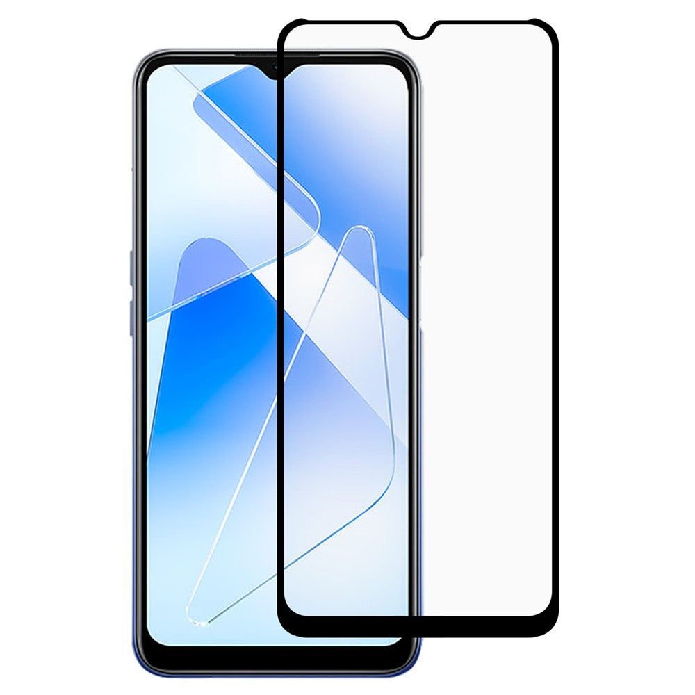 Full Screen Full Glue Solid Defense Silk Printing 9D Anti-explosion HD Clear Tempered Glass Film for Oppo A55 5G