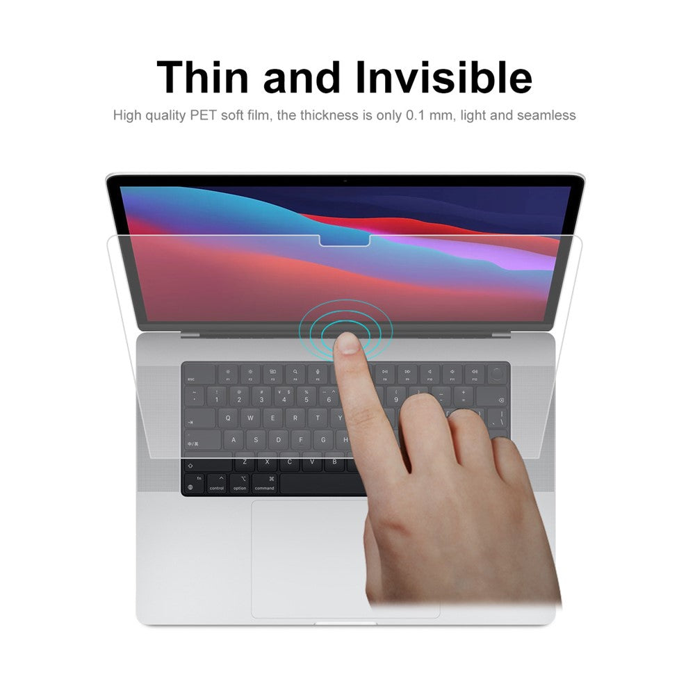 ENKAY HAT PRINCE For MacBook Pro 16 inch (2024) M4 A3403 / A3186 / (2023) M3 A2991 / M2 A2780 / (2021) (A2485) PET Screen Protector