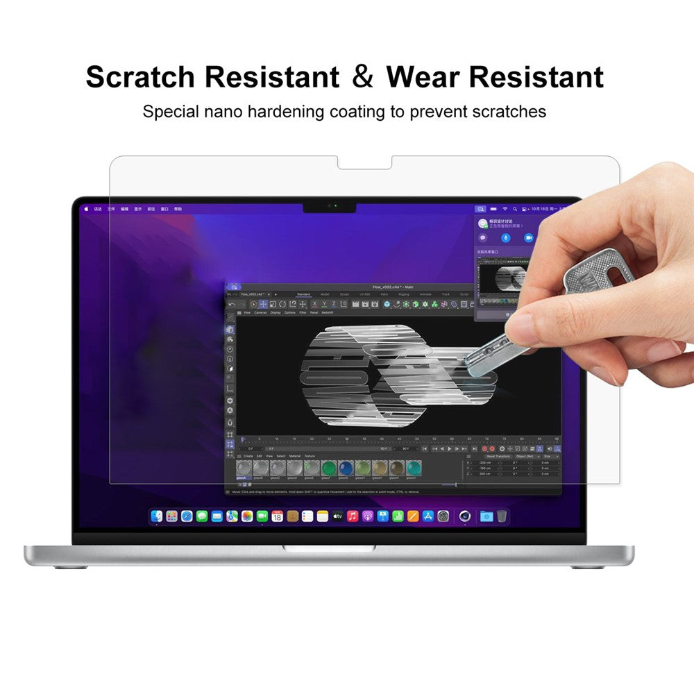 ENKAY HAT PRINCE For MacBook Pro 16 inch (2024) M4 A3403 / A3186 / (2023) M3 A2991 / M2 A2780 / (2021) (A2485) PET Screen Protector