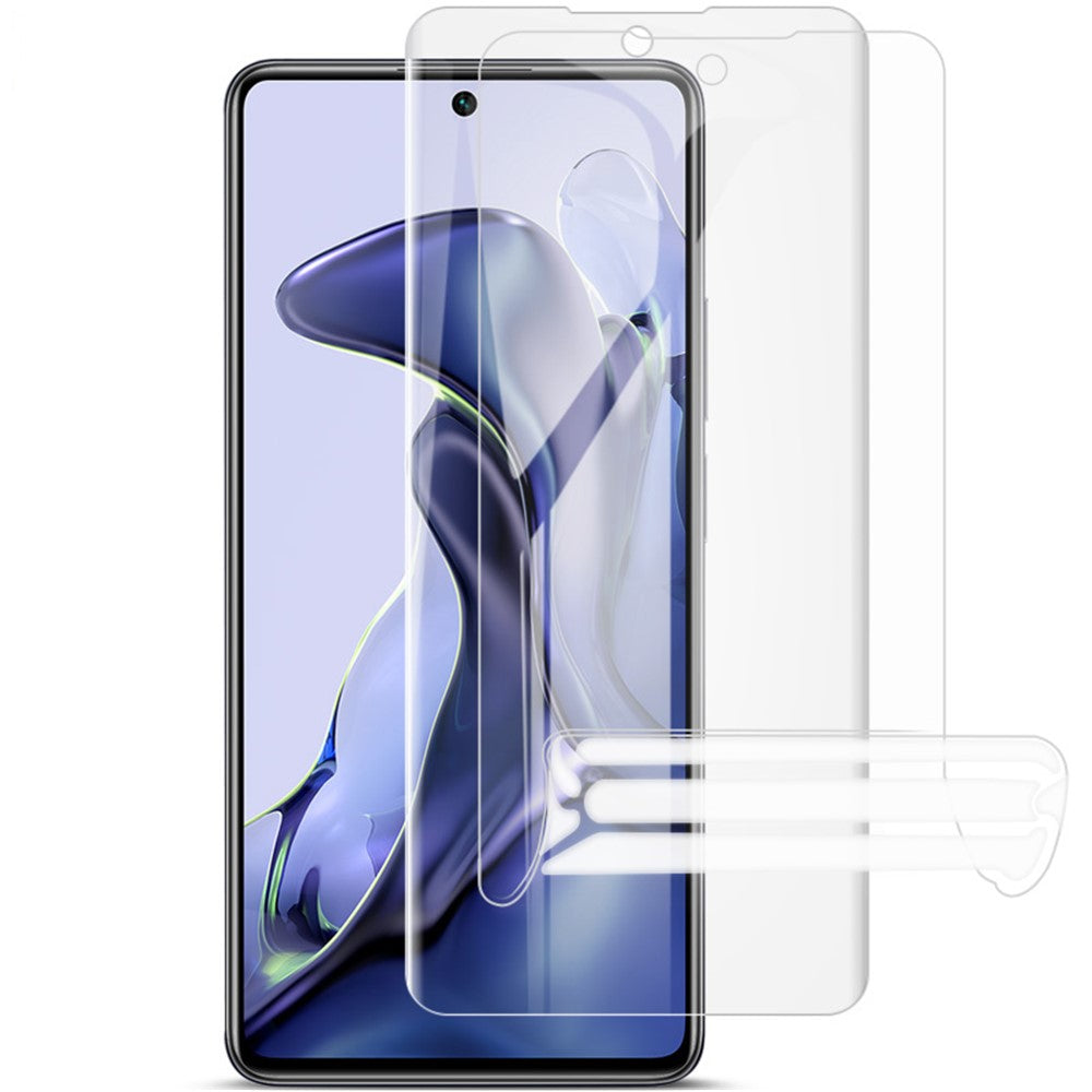 IMAK 2Pcs/Set Hydrogel Film III Full Coverage Transparent Soft TPU Protective Screen Protector for Xiaomi 11T / 11T Pro