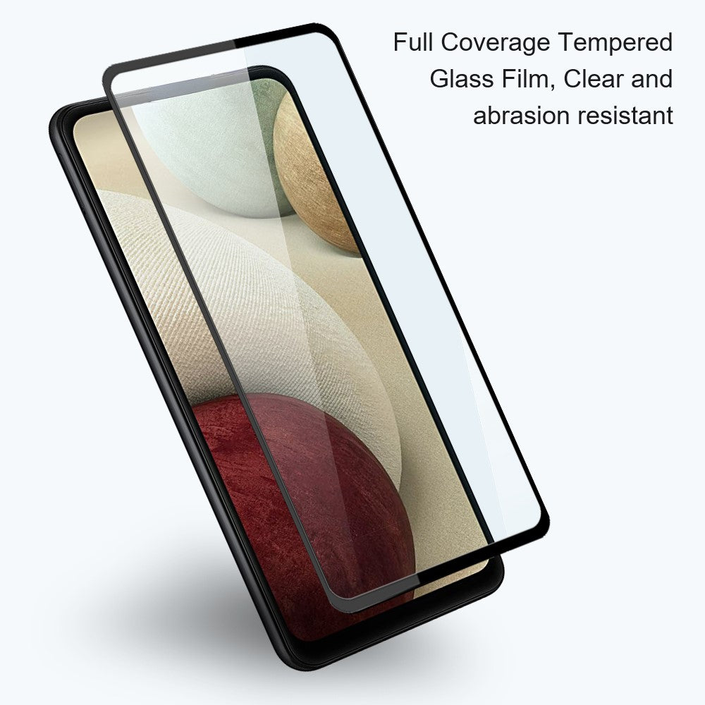 AMORUS Full Cover Full Glue 9H Hardness Secondary Hardening Silk Printing Tempered Glass Film for Samsung Galaxy M52 5G