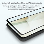 AMORUS Full Cover Full Glue 9H Hardness Secondary Hardening Silk Printing Tempered Glass Film for Samsung Galaxy M52 5G