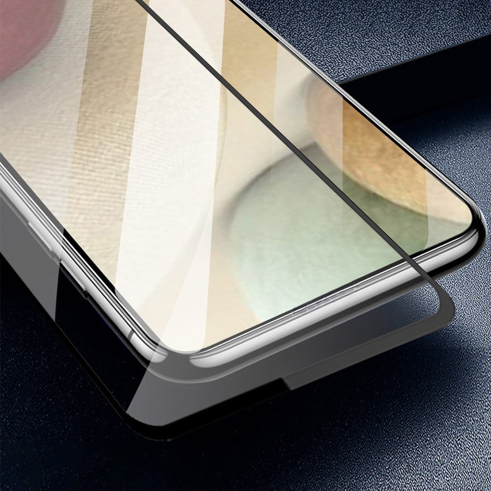 AMORUS Full Cover Full Glue 9H Hardness Secondary Hardening Silk Printing Tempered Glass Film for Samsung Galaxy M52 5G