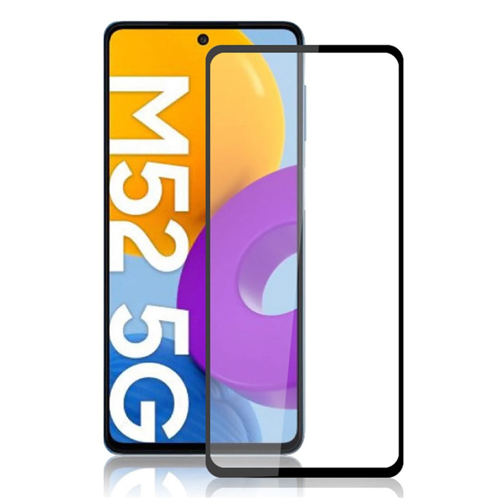 MOCOLO Silk Print Full Glue Full Coverage Ultra Clear Tempered Glass Screen Film for Samsung Galaxy M52 5G