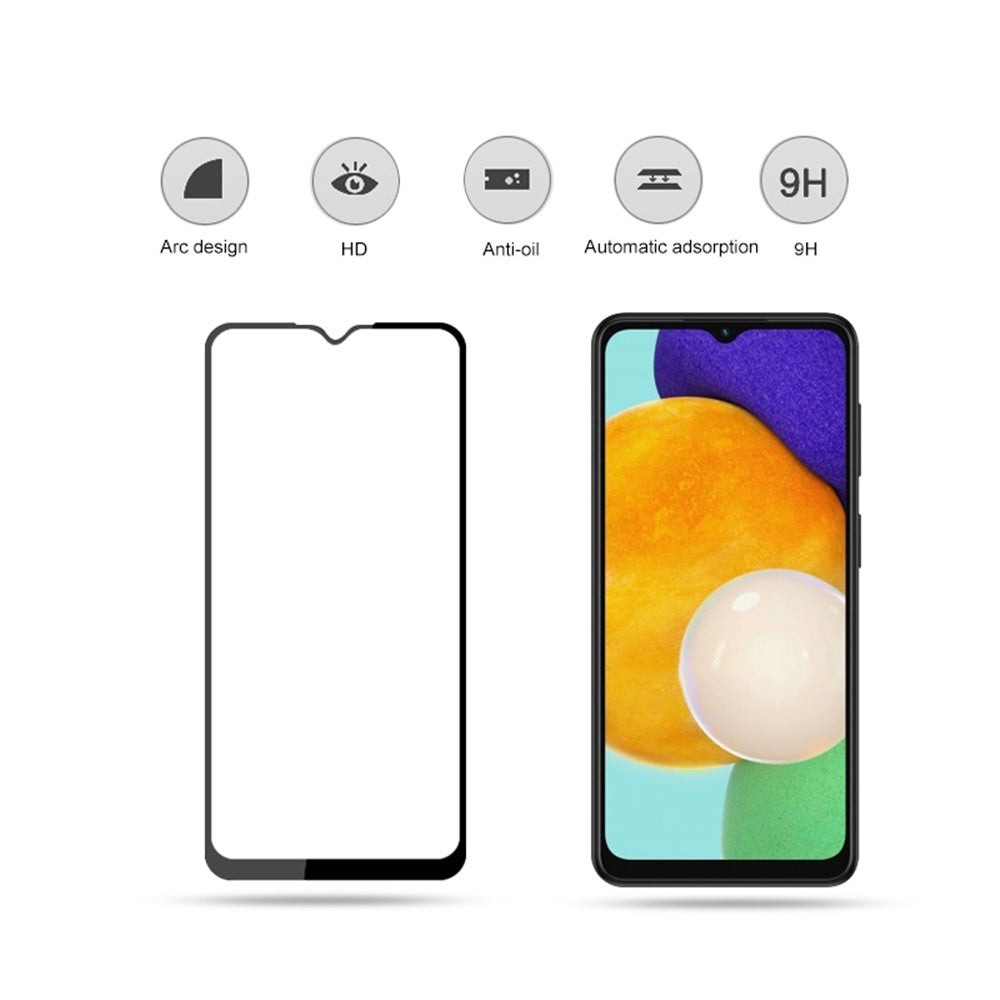 MOCOLO Silk Print Full Glue Arc Design Vattentätt Ultra Clear Härdat Glas Heltäckande Skärmskydd för Samsung Galaxy A13 5G