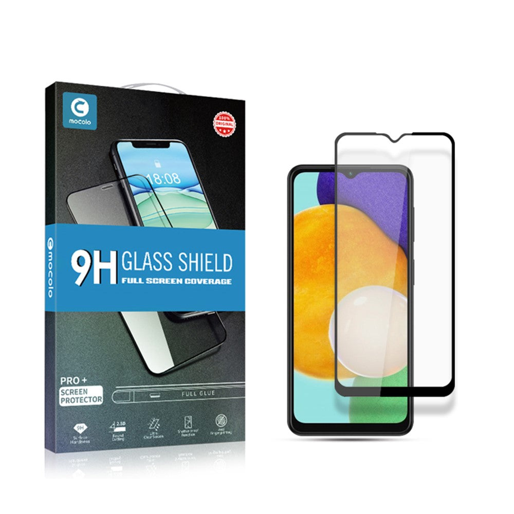 MOCOLO Silk Print Full Glue Arc Design Vattentätt Ultra Clear Härdat Glas Heltäckande Skärmskydd för Samsung Galaxy A13 5G