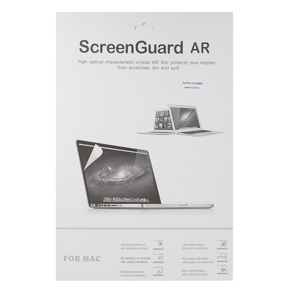 Til MacBook Pro 16 tommer (2024) M4 A3403 / A3186 / (2023) M3 A2991 / M2 A2780 / (2021) (A2485) Skærmbeskyttelse Blød PET-film