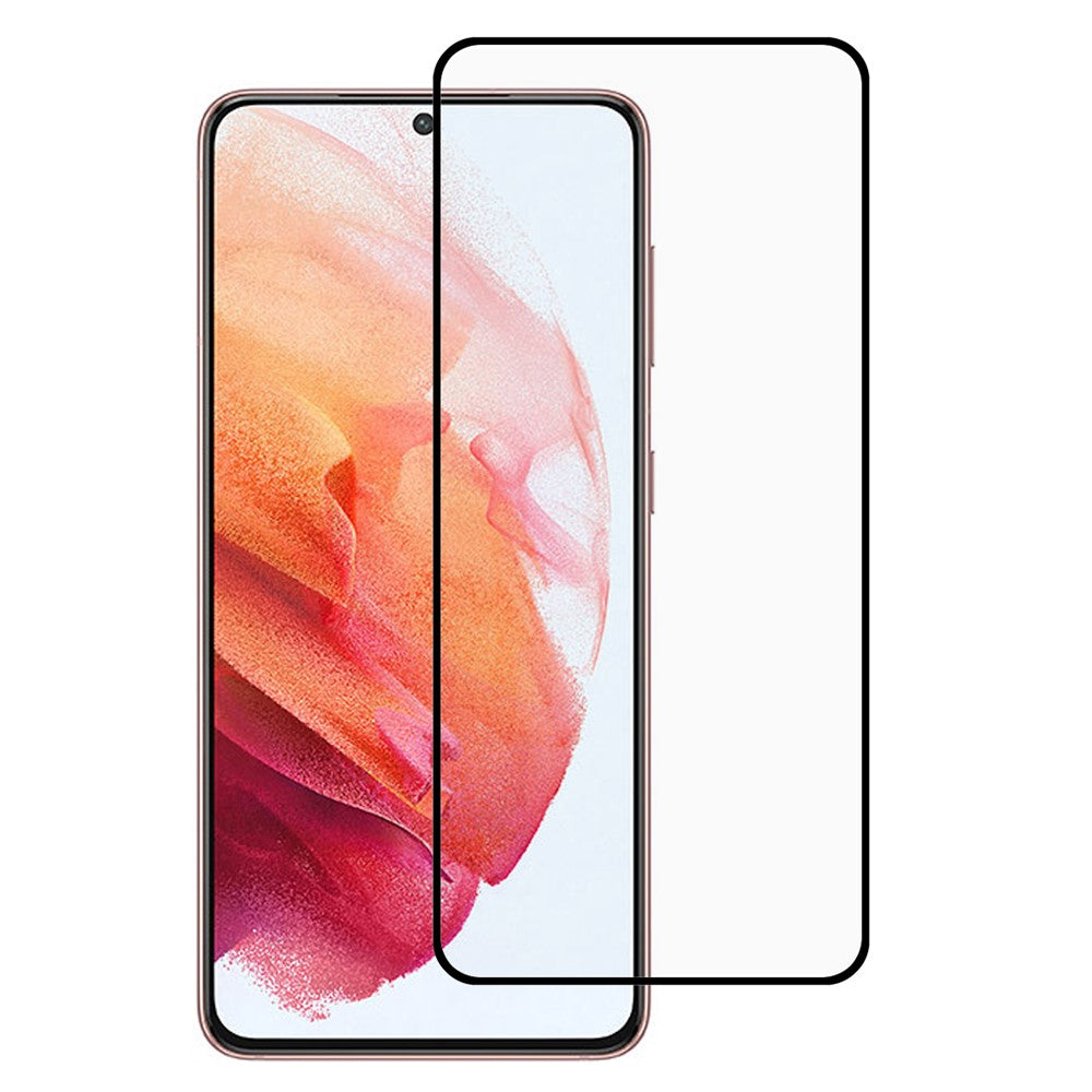 Full Glue Full Coverage Silk Printing Ultra Clear Tempered Glass Screen Protector [Support Fingerprint Unlock] for Samsung Galaxy S22 5G / S23