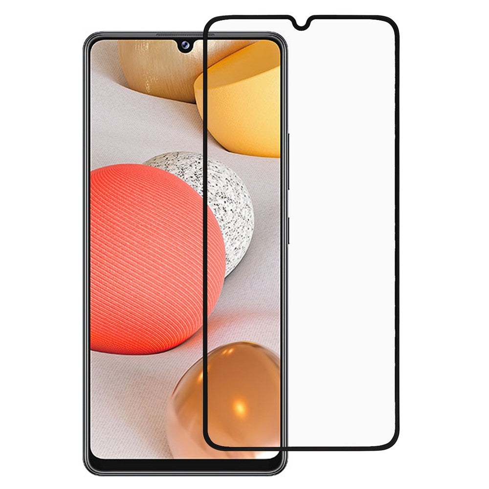 Heltäckande silkestryck PET + TPU mjuk böjbar skärmskyddsfilm för Samsung Galaxy A42 5G