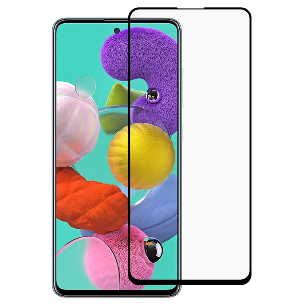 RURIHAI Anti-fingeravtryck Heltäckande Helklistrande Ultraklar PMMA Mjuk Skärmskyddsfilm för Samsung Galaxy A51 4G SM-A515/A51 5G SM-A516
